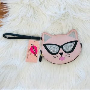 BETSEY JOHNSON Kitty Cat Sunglasses Wristlet